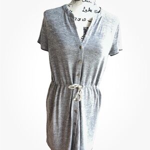 Lou & Grey Gray Midi Dress
